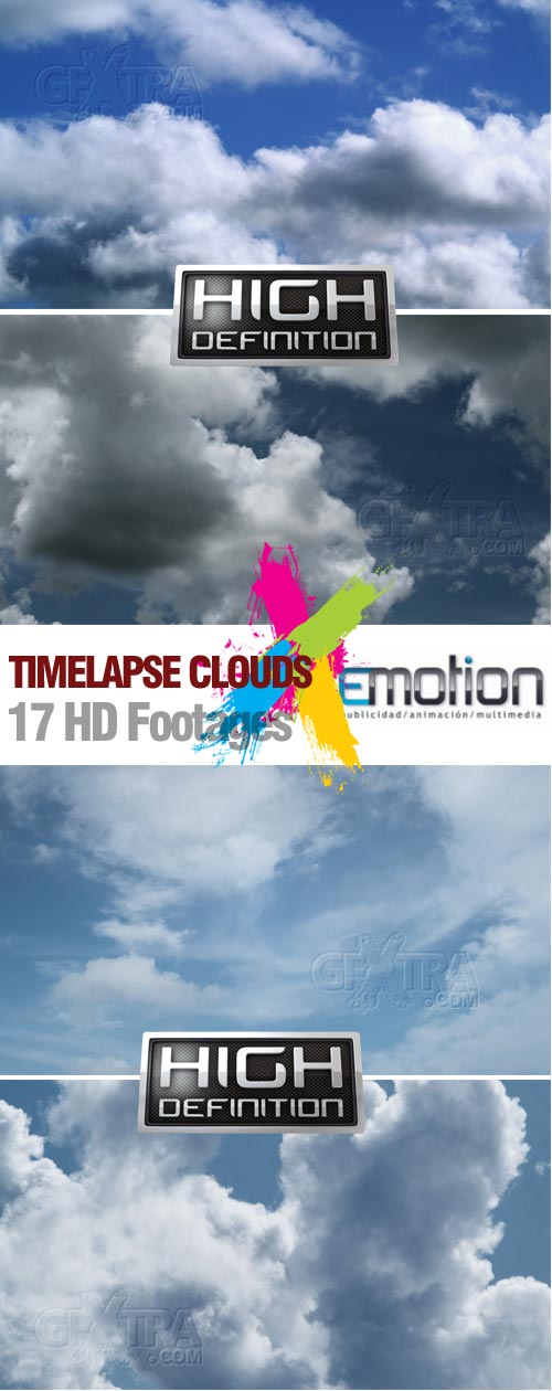 Timelapse Clouds - 17 HD Footages