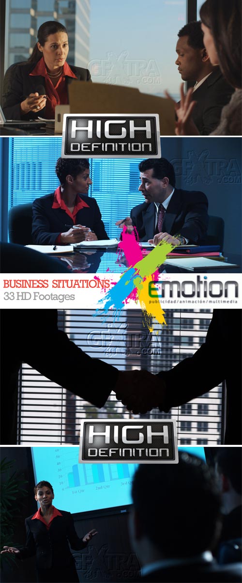 Business Situations, 33 HD Footages