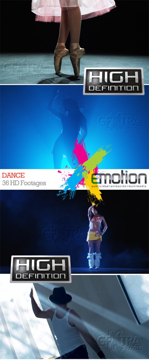 Dance, 36 HD Footages
