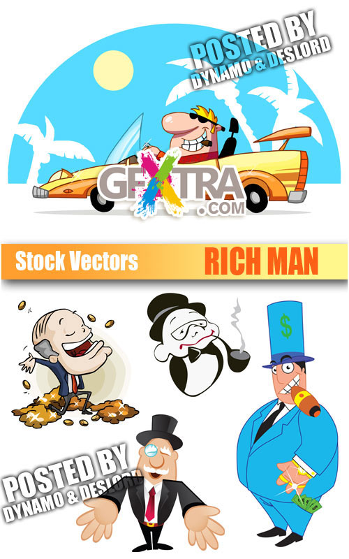 Rich man - Stock Vectors