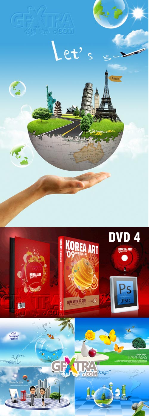 Korea Art 09 - DVD4, 53xPSD