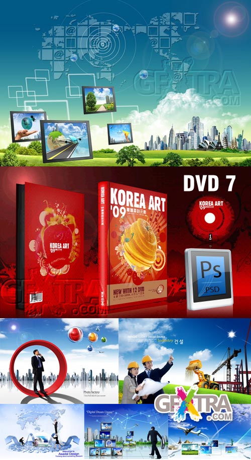 Korea Art 09 - DVD7, 39xPSD