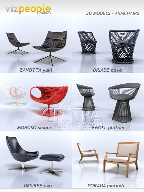 Armchairs, 3D Models Collection - VizPeople