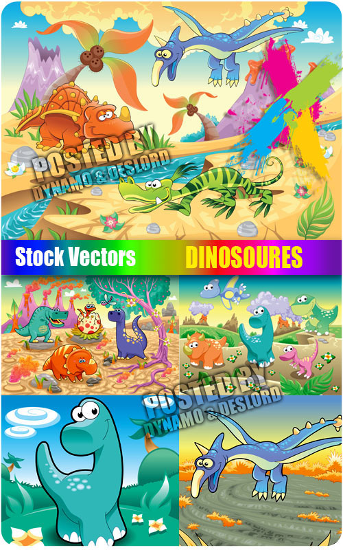 Dinosoures - Stock Vectors