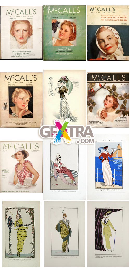 Vintage Fashion Magazines 77xJPGs