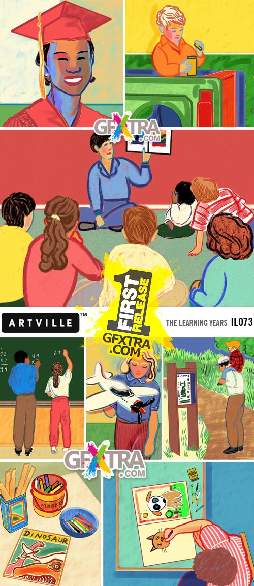 ArtVille Illustrations IL073 The Learning Years