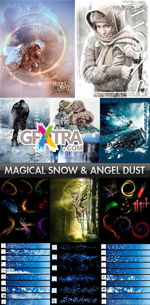 Ron's Magical Snow & Angel Dust Photoshop Brushes