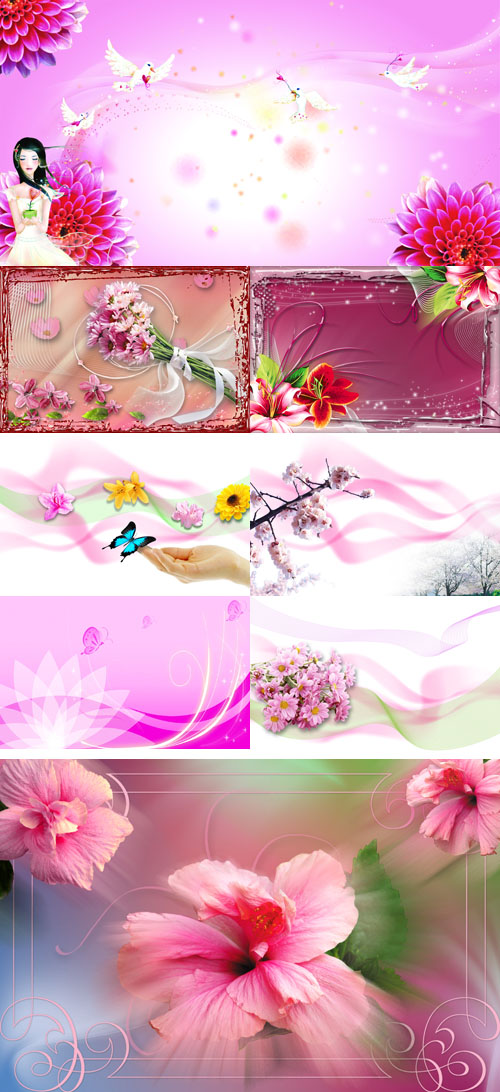 PSD flowers collection for Photoshop 2011 pack # 75