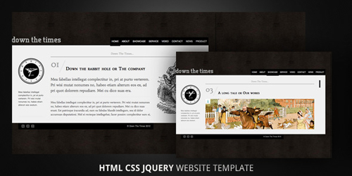 ThemeForest - Down The Times - Horizontally Scrolling HTML5 - Rip