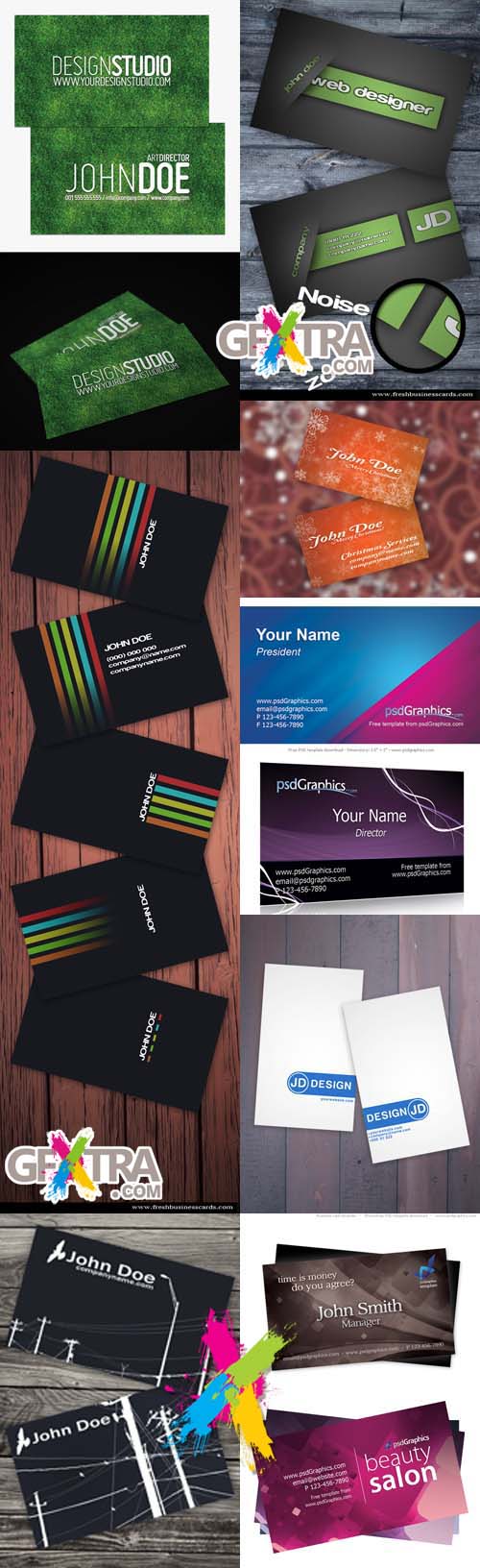 New collection of business cards 2012 pack 1