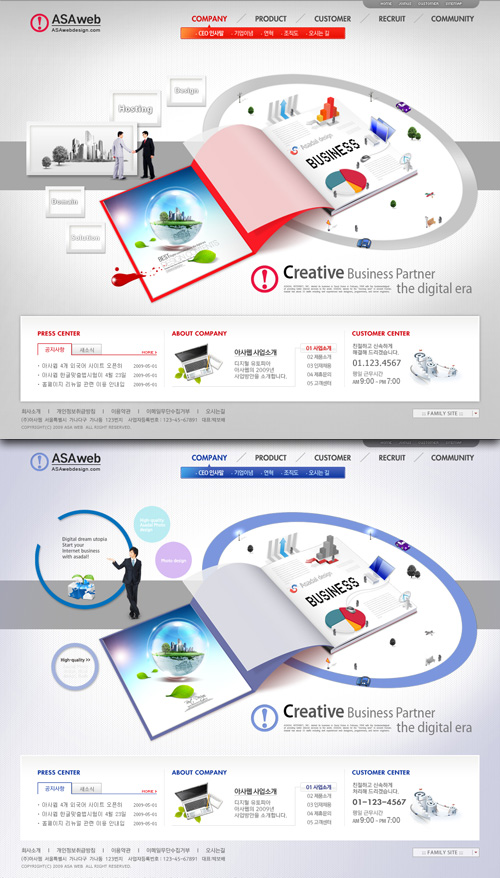 PSD Web Templates - Creative Business Partner the Digital Era