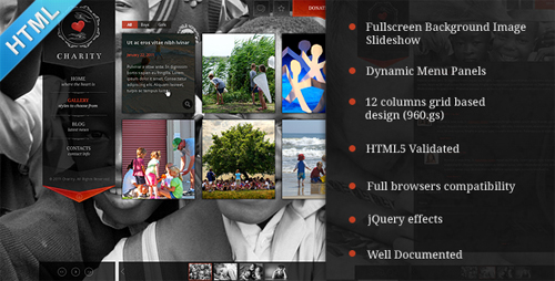ThemeForest - Charity Fullscreen Slider BG HTML5 Template
