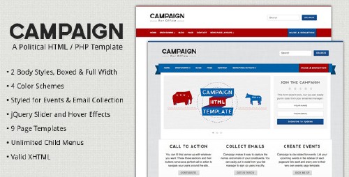 ThemeForest - Campaign - Political HTML Template - RIP