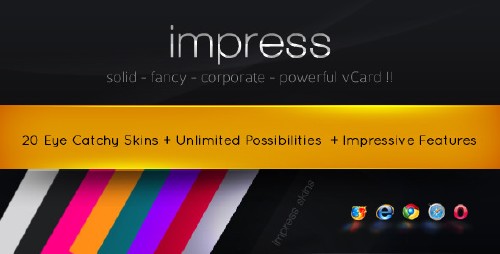 ThemeForest - Impress vcard - 20 Skins - Impressive Features - RiP