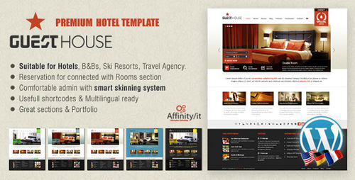 ThemeForest - Guesthouse - Hotel, B&B or Campsite Premium Wordpress Theme - V1.3