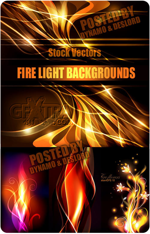 Fire light backgrounds - Stock Vectors