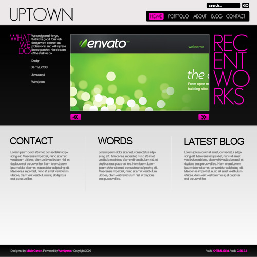 ThemeForest - UpTown Wordpress Theme - Retail (reuploaded)