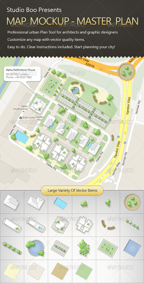 GraphicRiver - Map Mock-up