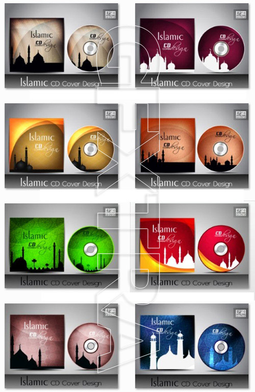 Islamic covers brochure flyer and covers for CDs