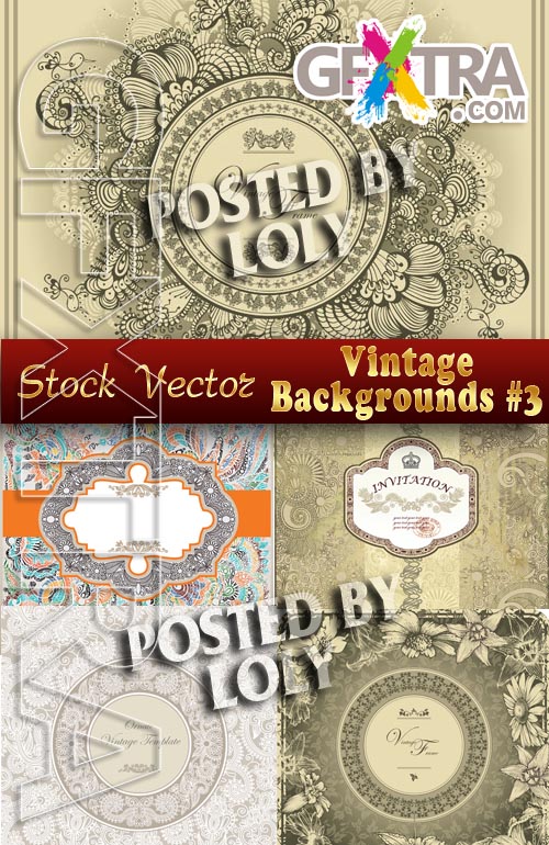 Vintage backgrounds #3 - Stock Vector