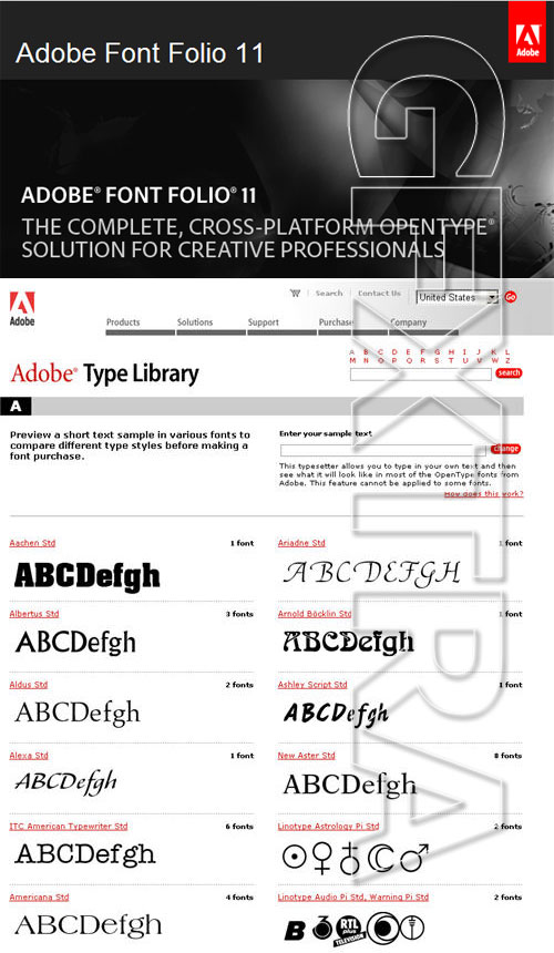 Adobe Font Folio V11 FONT Collection