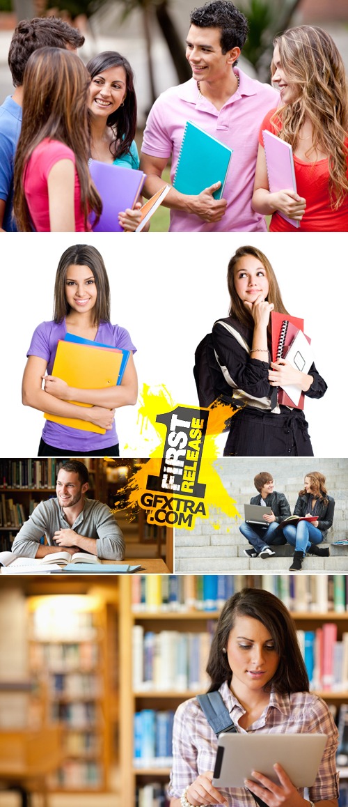 Stock Photo - Young & Happy Students