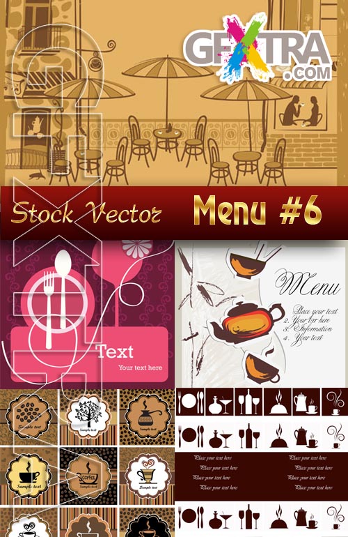 Restaurant menus #6 - Stock Vector