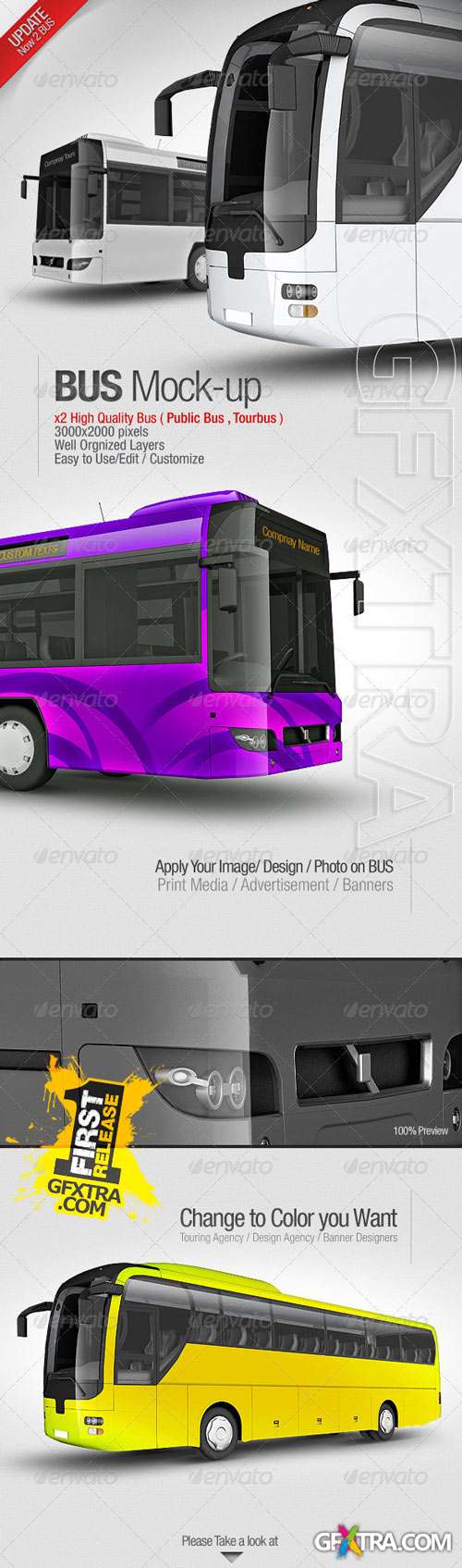 GraphicRiver: Bus Mockup Template