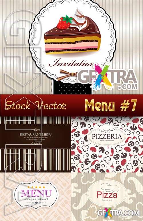 Restaurant menus #7 - Stock Vector