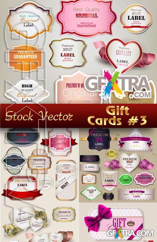 Gift cards #3 - Stock Vector