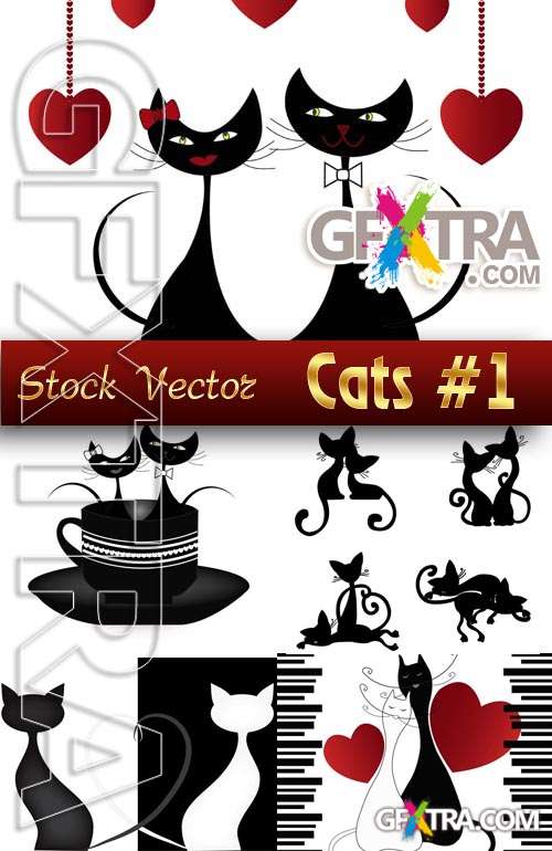 Wonderful kittens #1 - Stock Vector