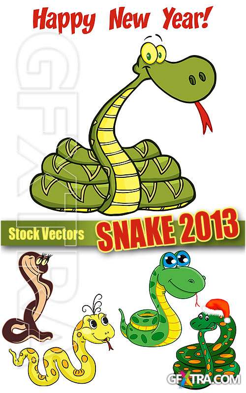 Snake 2013 Year - Stock Vectors