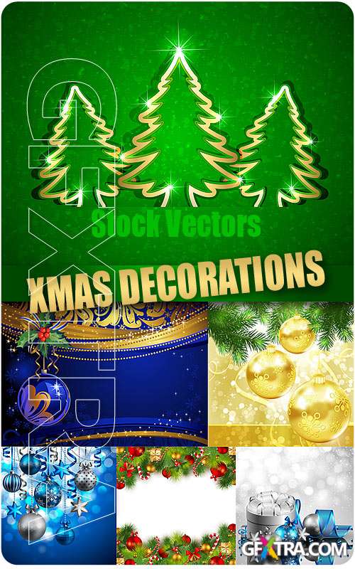 Xmas decorations - Stock Vectors