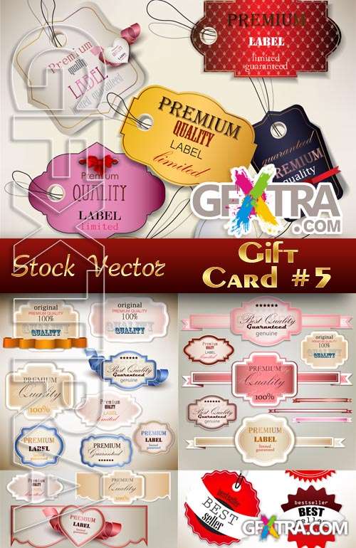 Gift cards #5 - Stock Vector