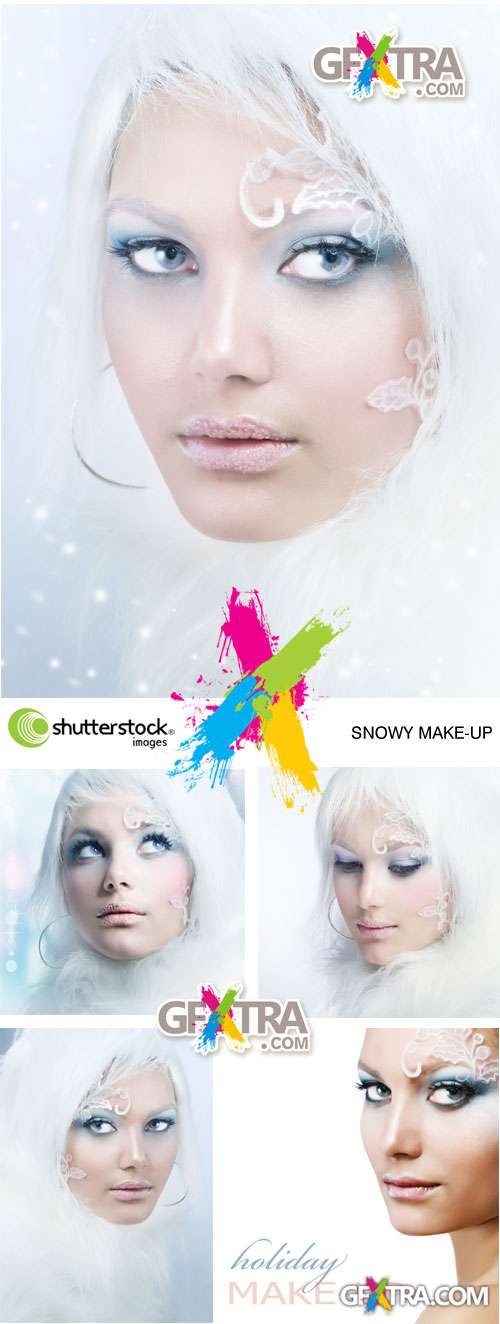 COPYRIGHT! Snowy Make-up 5xJPGs - Shutterstock