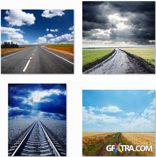 Roads and Railways Collection - 25 HQ JPEG Stock Photo