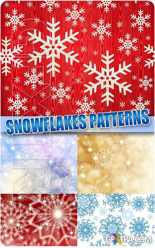Snowflakes patterns - Stock Vectors
