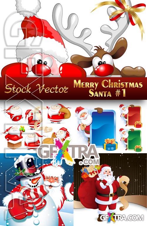 Christmas Santa Claus #1 - Stock Vector