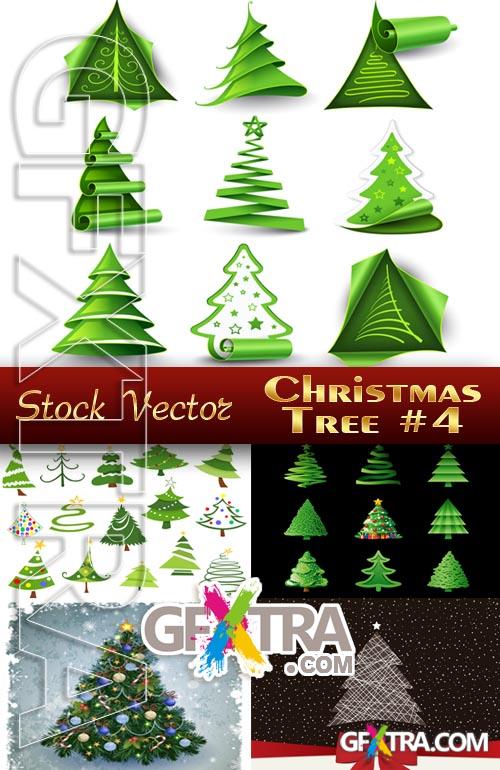 Christmas tree #4 - Stock Vector