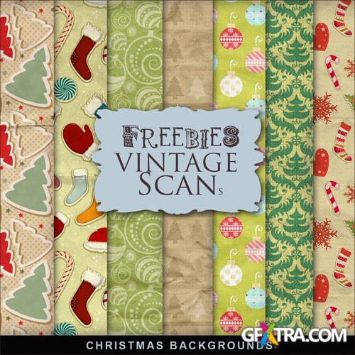 Textures - Retro XMAS Backgrounds 2 - Creative Backgrounds In Colored Style