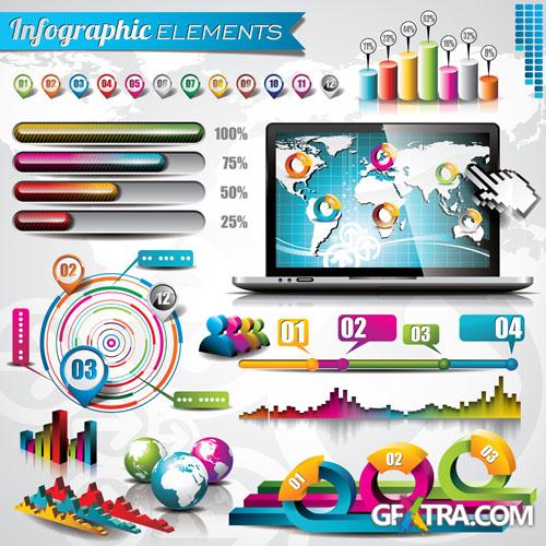 Infographic and design elements #4 - 25x EPS