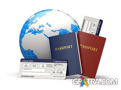 Passport and Visa 21x JPEG + 4 EPS