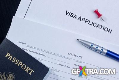 Passport and Visa 21x JPEG + 4 EPS