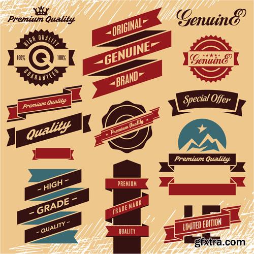 Retro labels collection