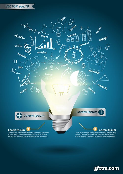 Stock Vector - Business idea with Template idea infographics design 5