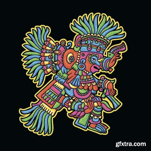 Maya tattoo, 25x EPS