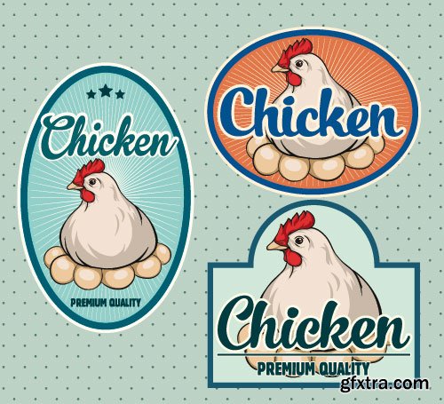 Chicken Logos & Designs 2, 25xEPS