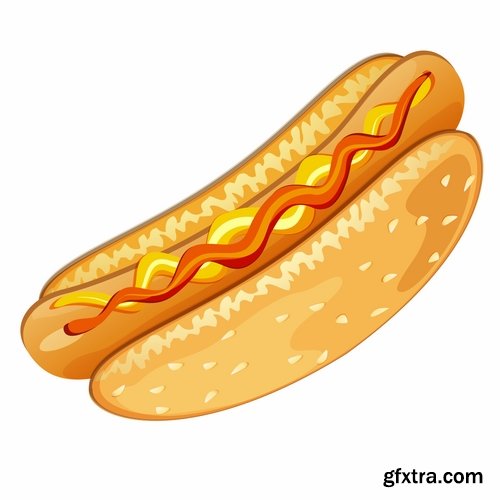 Collection of images of hot dog vector images 24 Eps