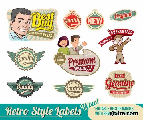 Different Labels & Stickers #2 - 30 Vector