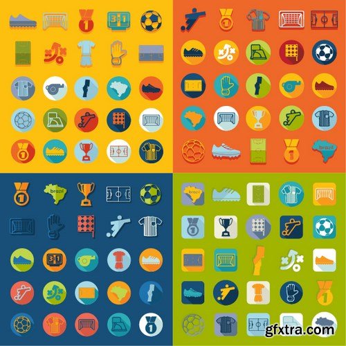 Flat Design Vector Collection, 25xEPS